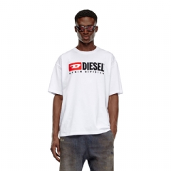 Diesel Men T-shirt with Diesel patch logo White A149430GRAI