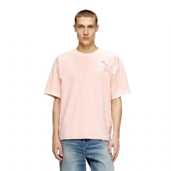 Diesel Men T-shirt with sword print Pink A195700PLBS 