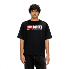 Diesel Men T-shirt with Diesel patch logo Black A149430GRAI