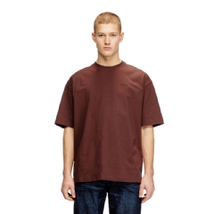 Diesel Men T-shirt with maxi oval D embroidery Brown A113020HGAM