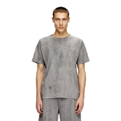 Diesel Men T-shirt in waxed jersey Grey A184860PLBU