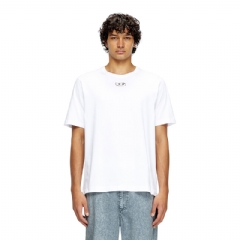 Diesel Men T-shirt with injection moulded logo White A098640HERS