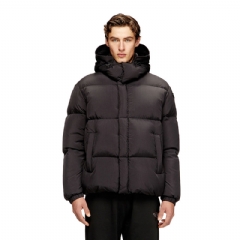 Diesel Men Quilted down jacket in ViralOff Taslan Dark grey A217640AEAI