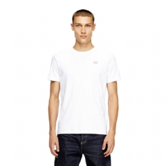 Diesel Men T-shirt in mercerised cotton White A148190SKAF