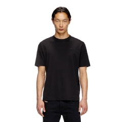 Diesel Men T-shirt with tonal logo embroidery Black A166720AIJU