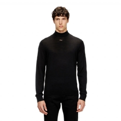 Diesel Men Wool turtleneck jumper Black A124450CHAU