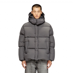 Diesel Men Down jacket in recycled nylon taslan Grey A106010AEAI