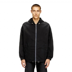 Diesel Men Hooded technical JoggJeans jacket Black A14694068SJ 