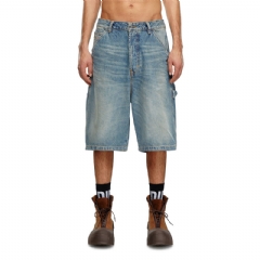 Diesel Men Denim utility shorts Light Blue A1407209J83