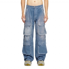 Diesel Men relaxed jeans d-touch 09m93 Medium blue A1576609M93