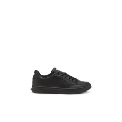 Diesel Men S-Dakota-Leather sneakers with perforated logo Black Y03595P0476