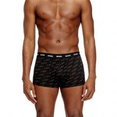 Diesel Men 3-pack boxer briefs with stylised logo Black A178320HGBD