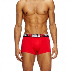 Diesel Men Three-pack of all-over logo waist boxers Red/Grey 00ST3V0DDAI