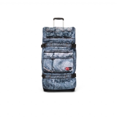 Diesel Men Travel trolley in trompe l'oeil denim Blue P01537P8513