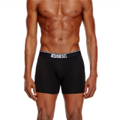 Diesel Men Three-pack of plain long boxer briefs Black 00SKME0GDAC