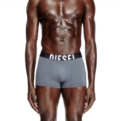 Diesel Men Three-pack boxer briefs in stretch cotton Grey/Black A175800HJBW