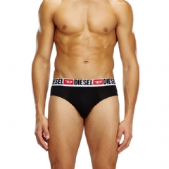 Diesel Men Three-pack of solid-colour briefs Black/White 00SH050DDAI