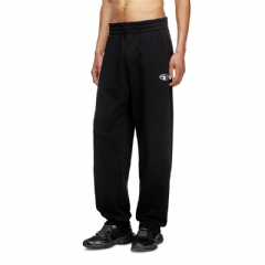 Diesel Men Sweatpants with metal-effect Oval D logo Black A194170BMBJ