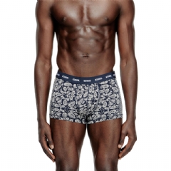 Diesel Men 3-pack boxer briefs with Bandana print Blue/White A178320AJFE