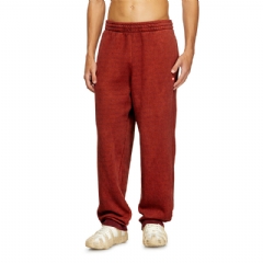 Diesel Men Drawstring pants with ribbed trim Brown A186520AGBZ