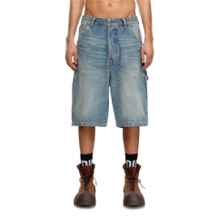 Diesel Men Denim utility shorts Light Blue A1407209J83