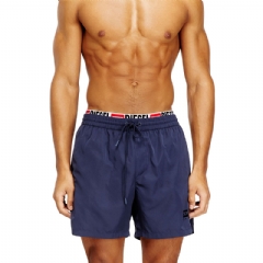 Diesel Men Mid-length swim shorts with logo print Dark Blue A163010NJAS