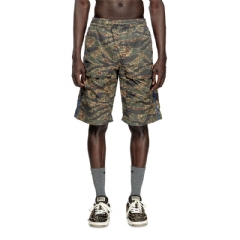 Diesel Men Cargo shorts with mixed camo prints Military Green A192900EPBW