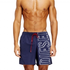 Diesel Men Swim shorts with oversized logo print Blue A205070QKBJ