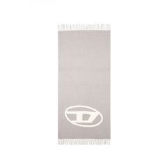 Diesel Men Reversible two tone wool scarf White/Grey A175720AKBM