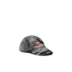 Diesel Men Baseball cap with all-over camo print Grey/Black A215180SJBA