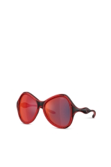 Diesel Men Cat-eye style sunglasses Black/Red LX301000LEC