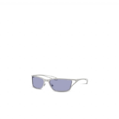 Diesel Men Rectangle sunglasses Grey/Blue LX101500LEN