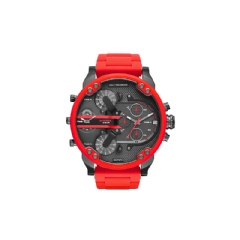 Diesel Men Mr. Daddy 2.0 red metal watch, 55 mm Red DZ737000QQQ