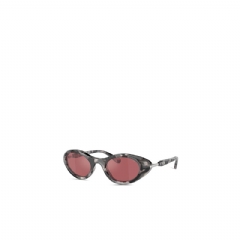 Diesel Men Wrap-around shape sunglasses Grey Havana/Red LX200400LEN