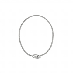 Diesel Men Stainless Steel Chain Necklace Silver DX153400DJW