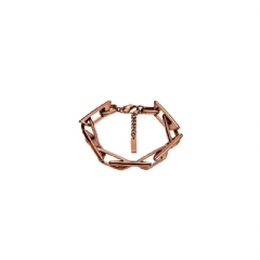 Diesel Men Stainless steel chain bracelet Bronze DX164500DJW
