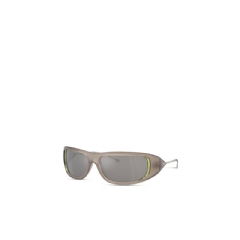Diesel Men Wraparound style sunglasses Grey LX300100LEN