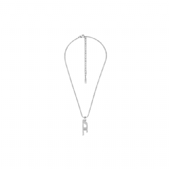 Diesel Men Stainless steel glitz pendant necklace Silver DX162400DJW