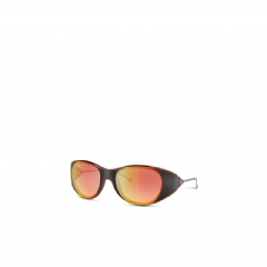 Diesel Men Iconic oval sunglasses Orange/Grey LX300300LEC