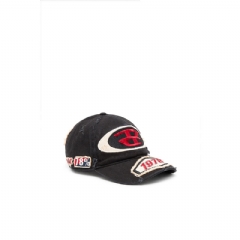 Diesel Men Baseball cap with embroidered patches Black A151030QKAA