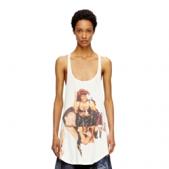 Diesel Women Tank top with graphic print White P015530SPCI