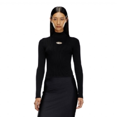 Diesel Women Rib-knit top Black A141870DLAX