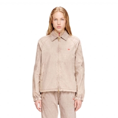 Diesel Women Taslan jacket with striped sleeves Beige A212320PLBH