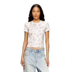 Diesel Women Jersey top with all-over print White A185550JLCC