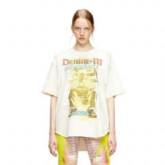 Diesel Women T-shirt with lyrics print White A199190PLBL