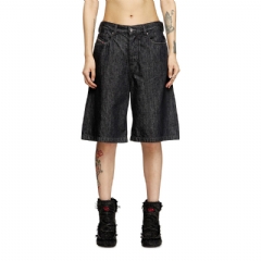 Diesel Women Shorts in rinse-wash denim Black A1405109M65