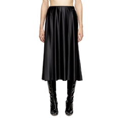 Diesel Women Midi skirt in flared nylon Black A184300PKAT
