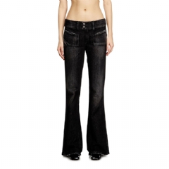 Diesel Women bootcut jeans d-hush 09n50 Black/Dark grey A1382009N50