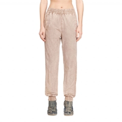 Diesel Women Track pants in treated Taslan Beige A212570PLBH