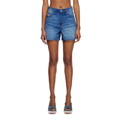 Diesel Women Denim shorts Medium blue A190600DBEL